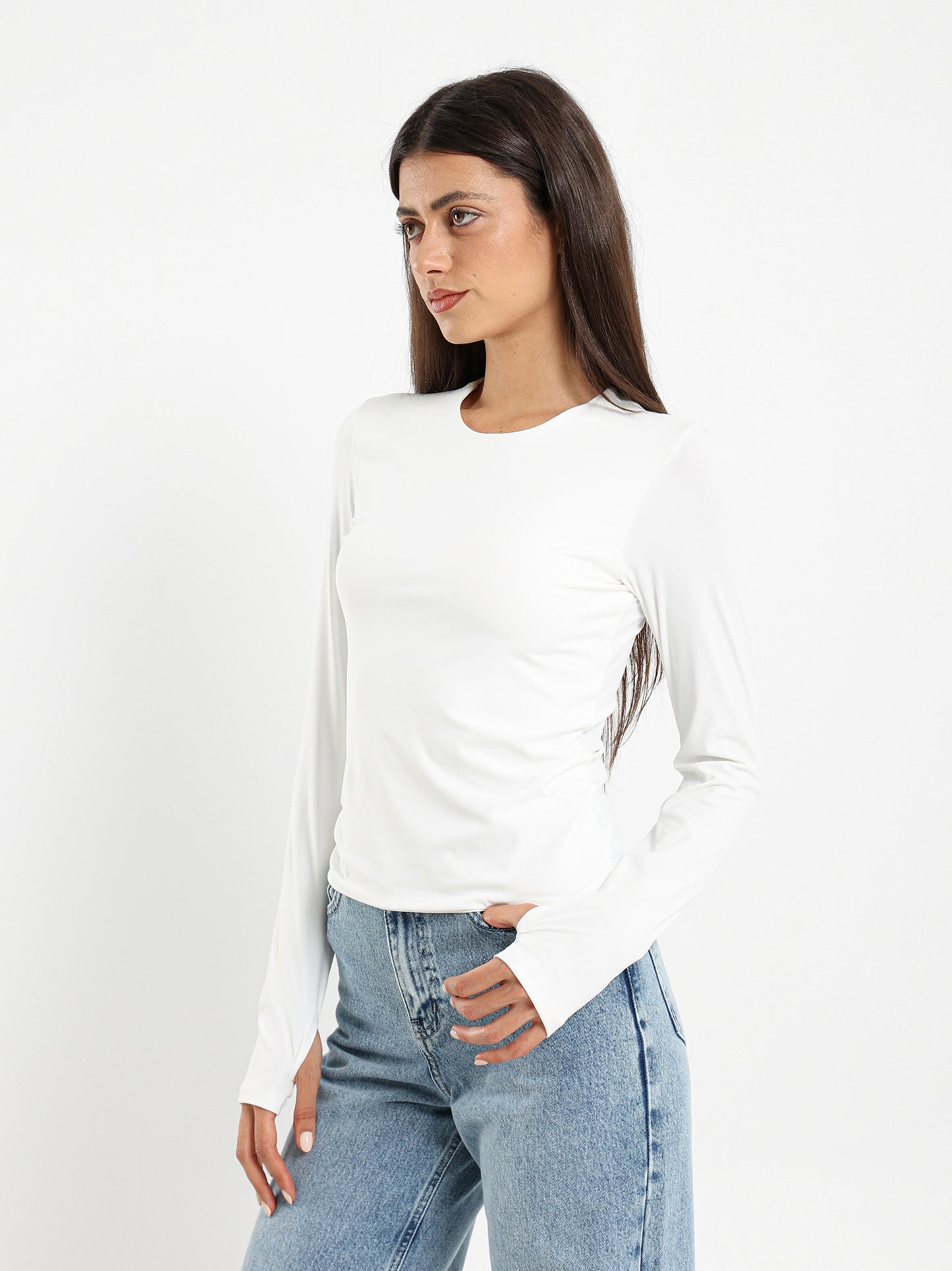 Long Sleeve Polyamide Top