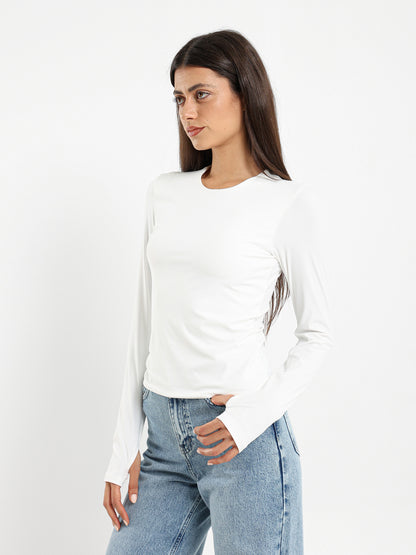Long Sleeve Polyamide Top