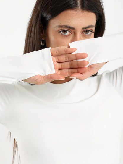 Long Sleeve Polyamide Top