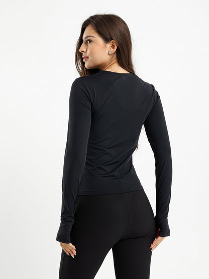 Long Sleeve Polyamide Top
