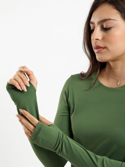 Long Sleeve Polyamide Top