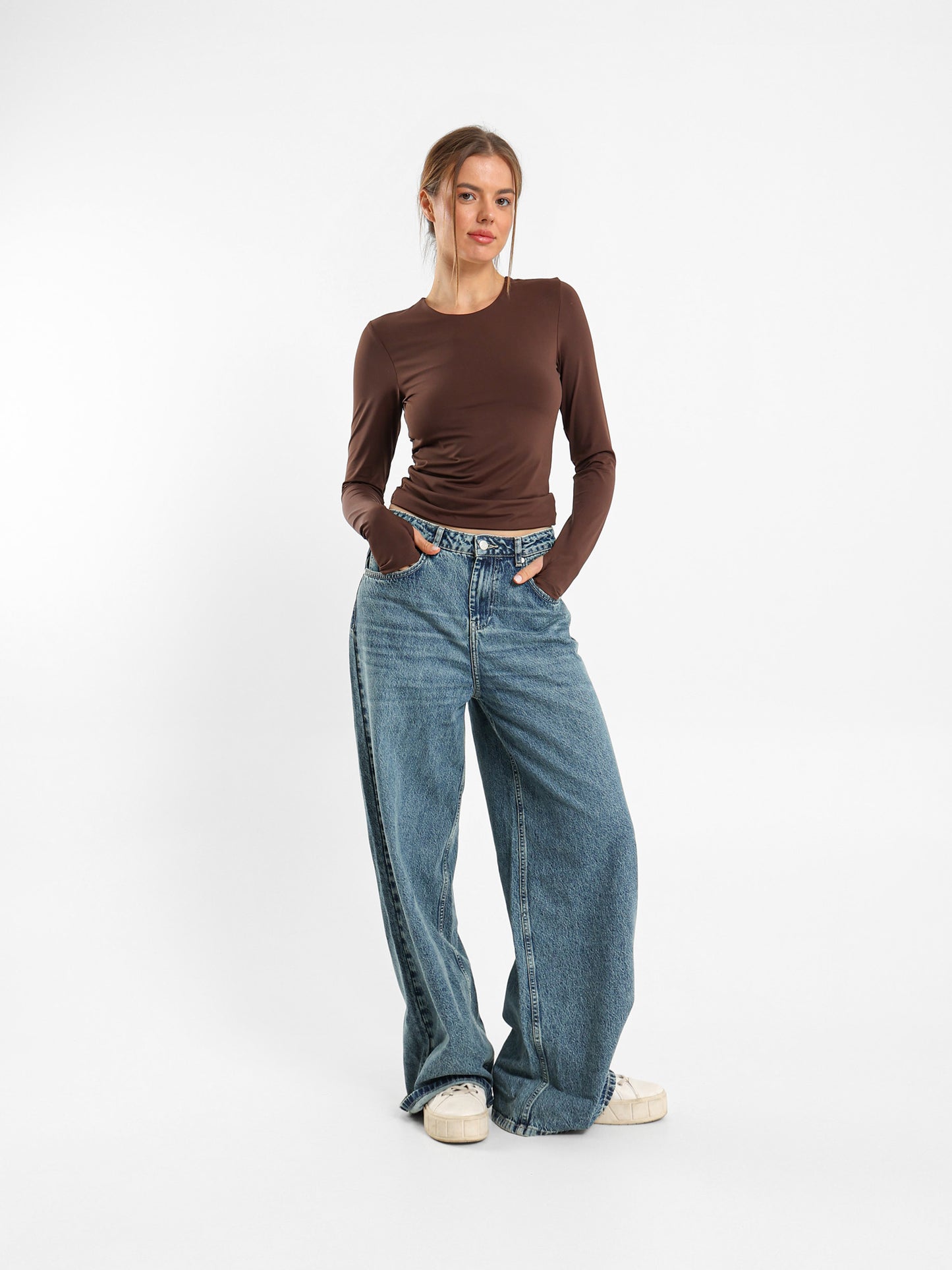Long Sleeve Polyamide Top