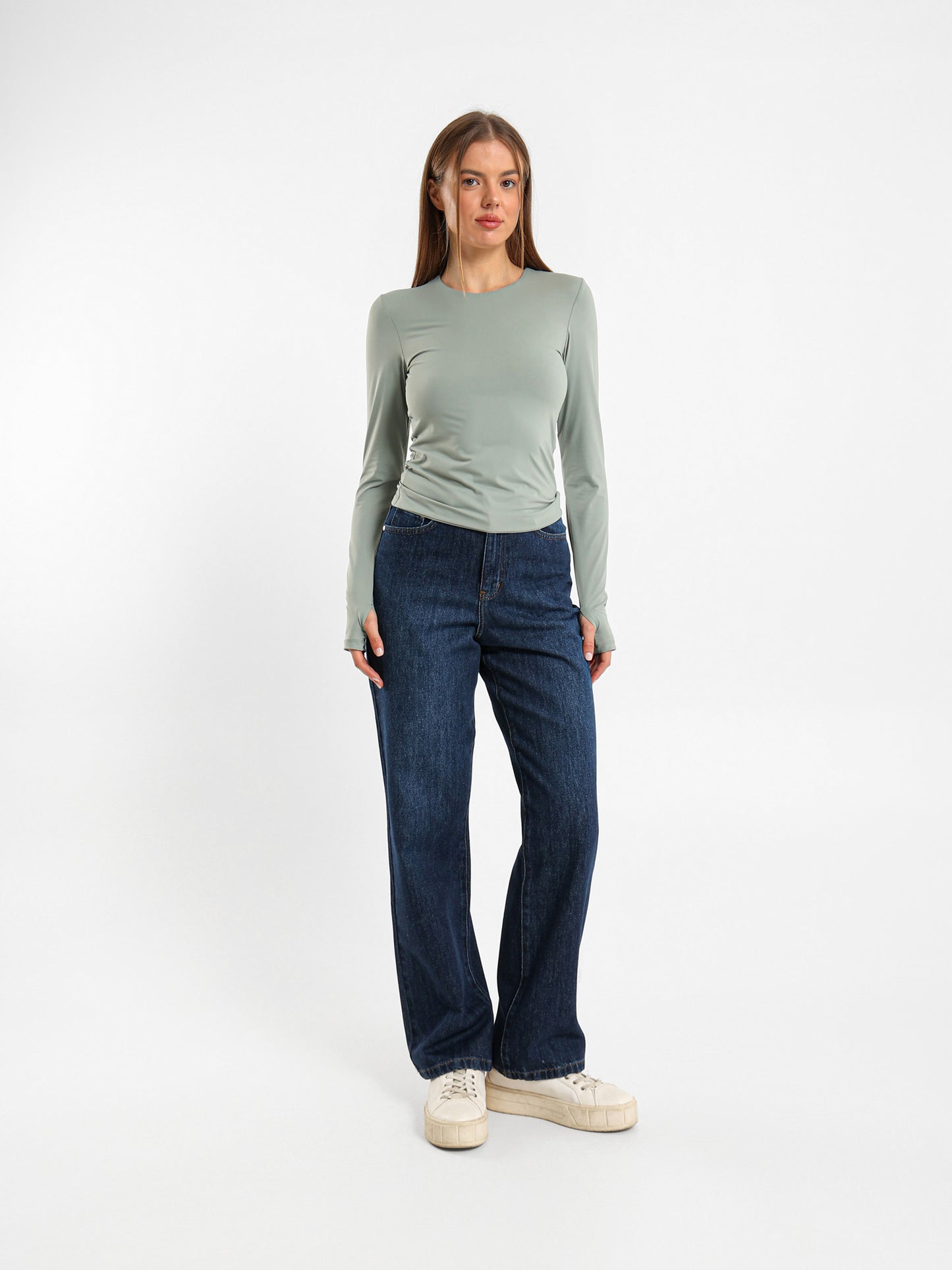 Long Sleeve Polyamide Top