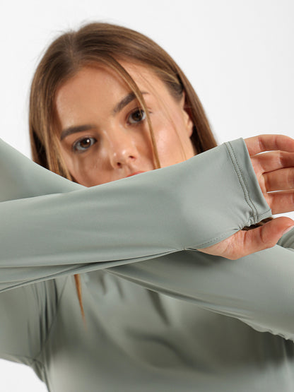 Long Sleeve Polyamide Top