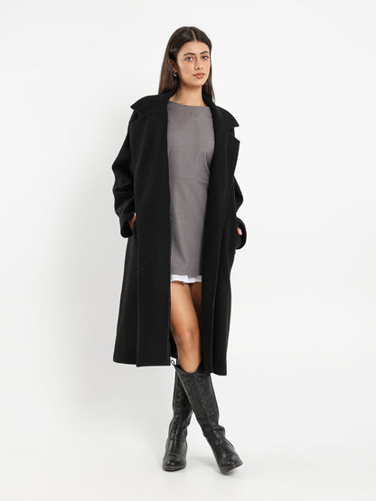 Lapel Collar Long Coat