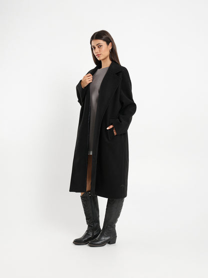 Lapel Collar Long Coat