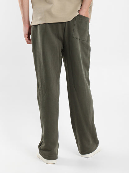 Front Panels Sweatpants with Zip-Up Pockets