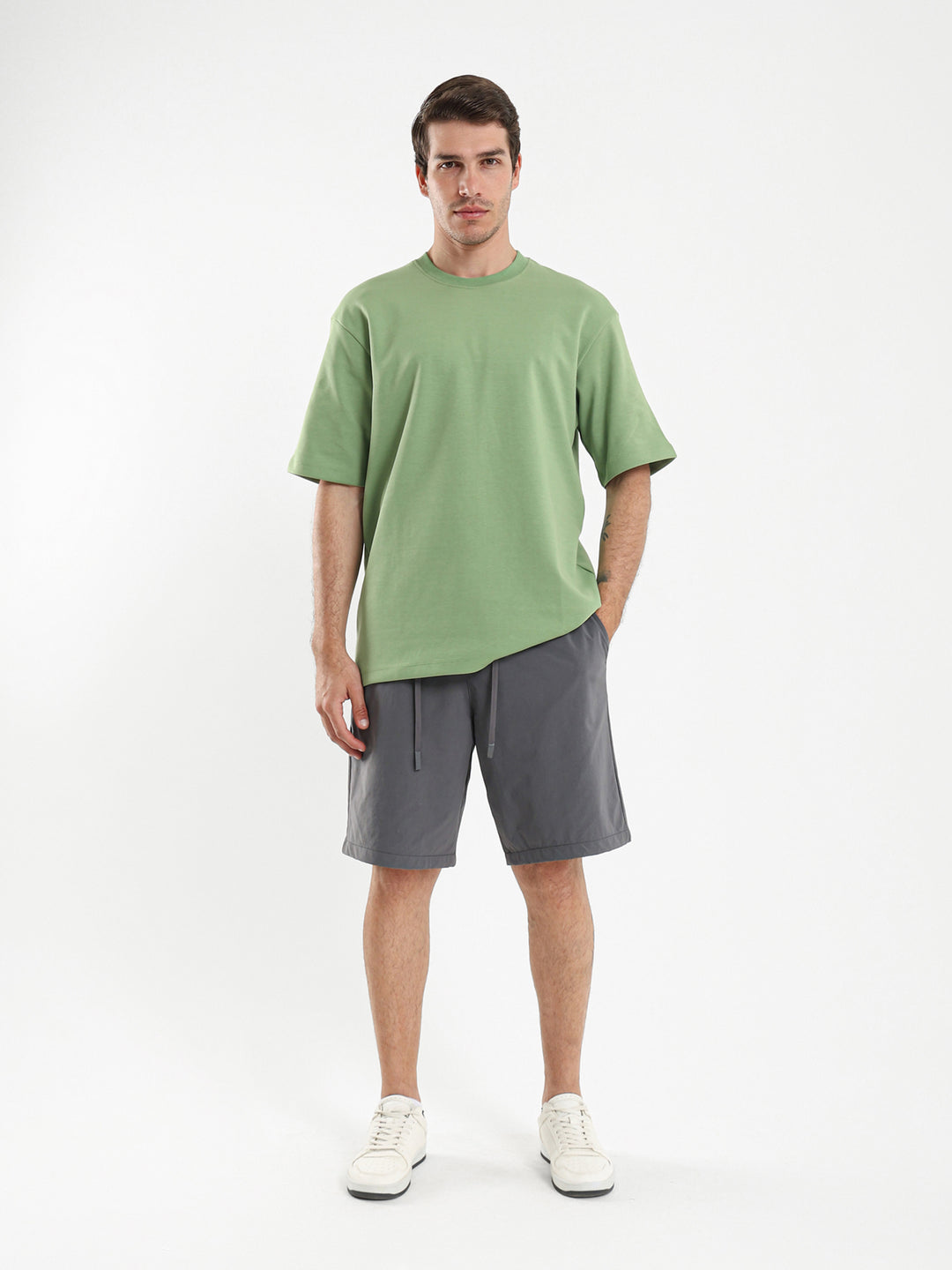 Woven Shorts with Elastic Waistband