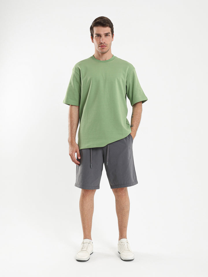 Woven Shorts with Elastic Waistband