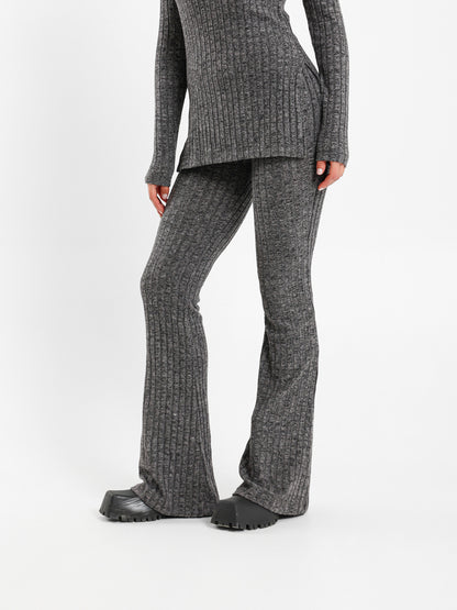 Ribbed Flared Pants