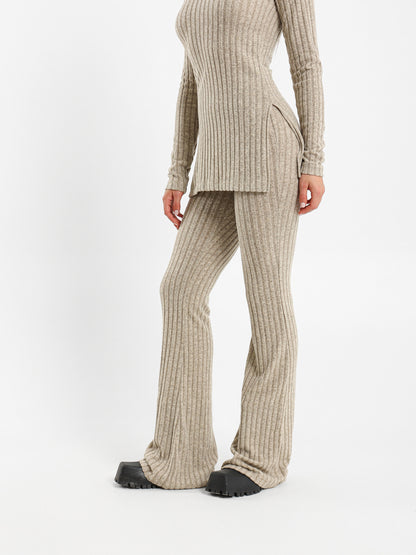 Ribbed Flared Pants