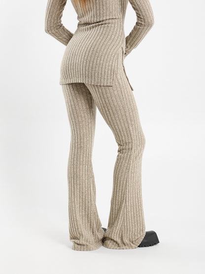 Ribbed Flared Pants