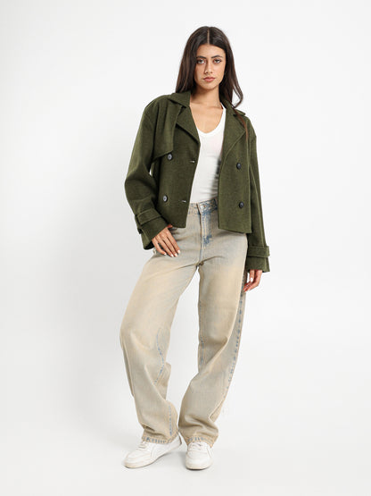 Cropped Trench Jacket