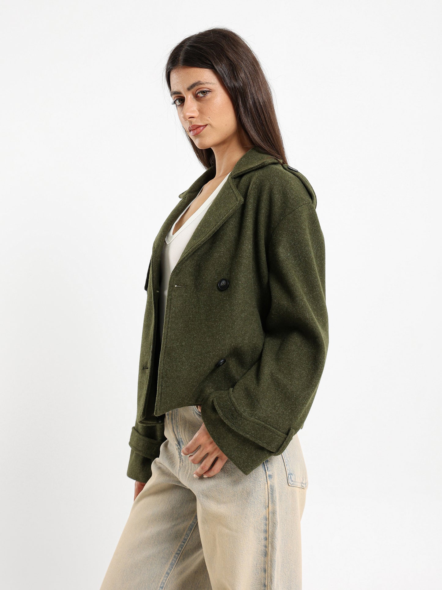Cropped Trench Jacket
