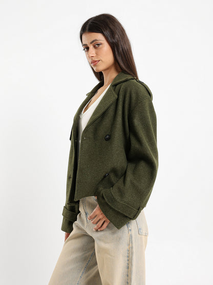 Cropped Trench Jacket
