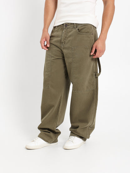 Carpenter Loose Jeans With Front Pocket
