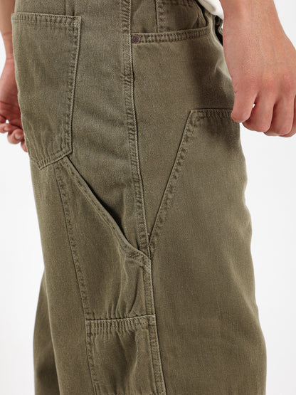 Carpenter Loose Jeans With Front Pocket