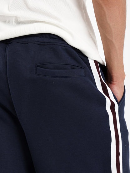 Relaxed Fit Jogging Pants with Side Panels
