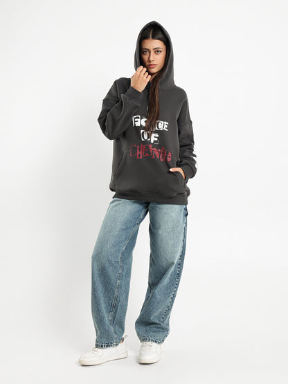 Chain Detail Oversized Sweatshirt