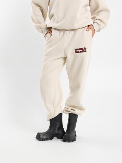 Oversized Embroidered Text Sweatpants