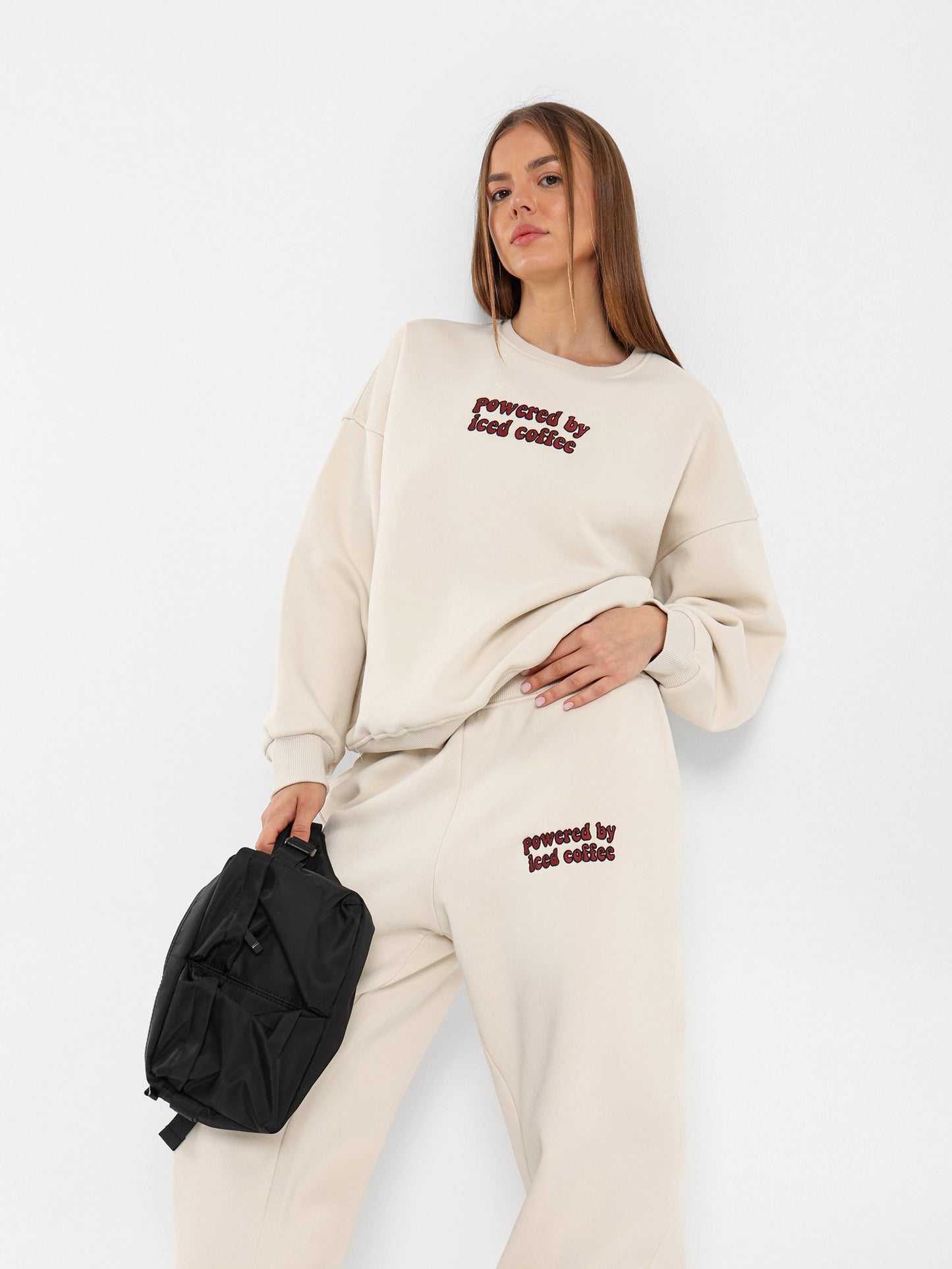 Powered By Iced Coffee Sweatshirt