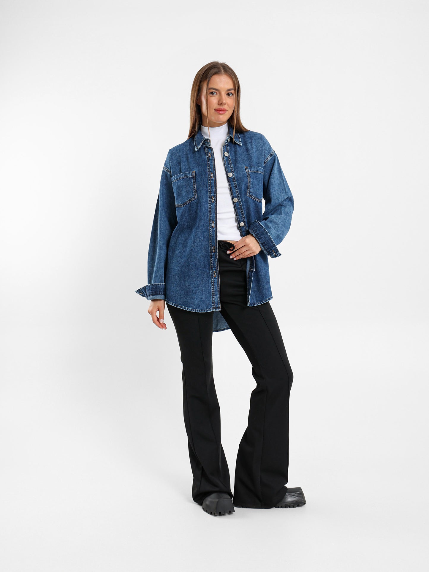 Oversized Denim Shirt