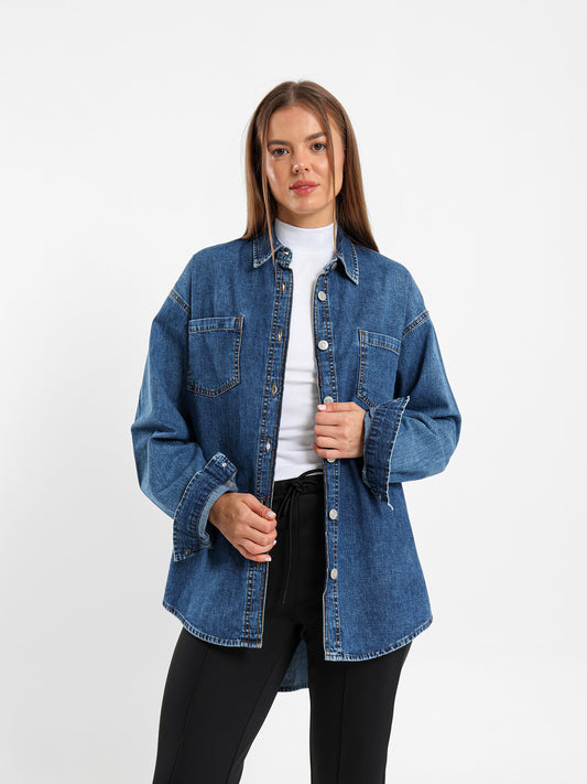 Oversized Denim Shirt