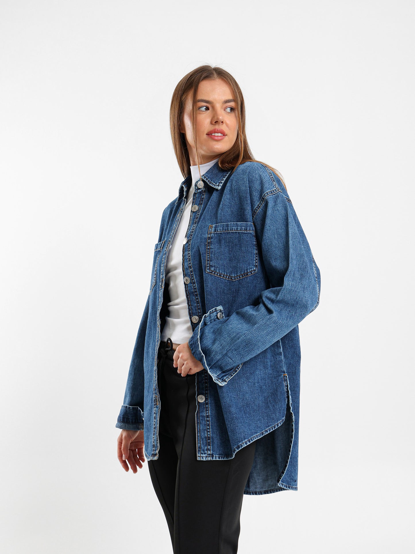 Oversized Denim Shirt