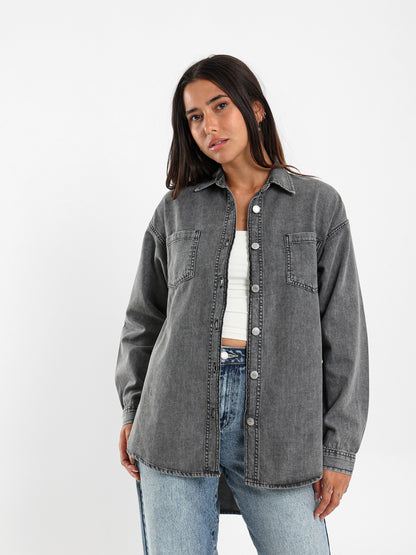 Oversized Denim Shirt