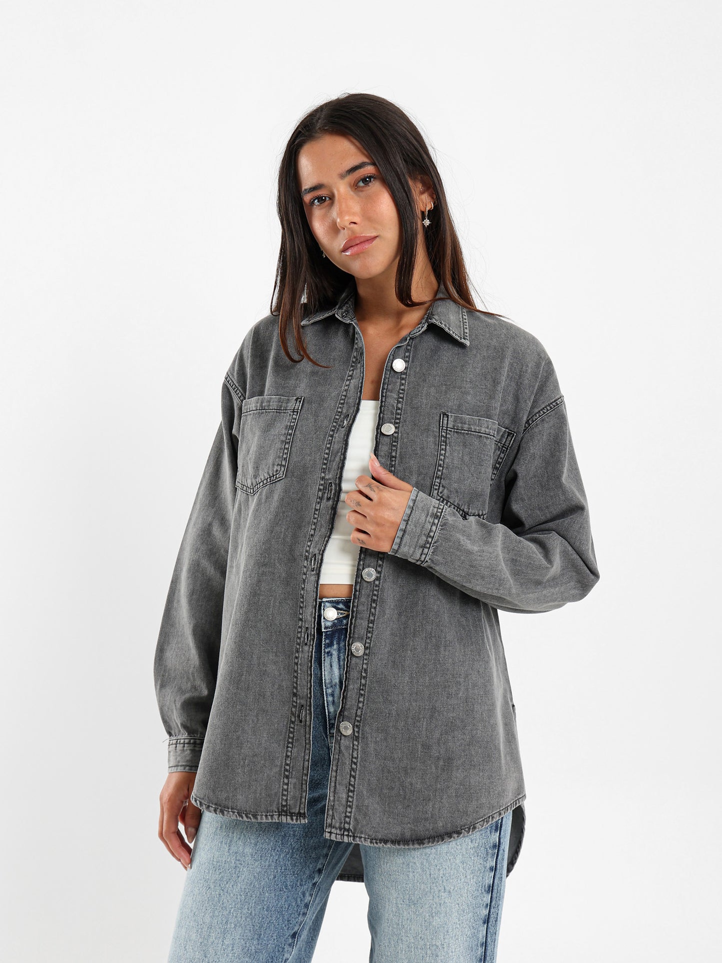 Oversized Denim Shirt