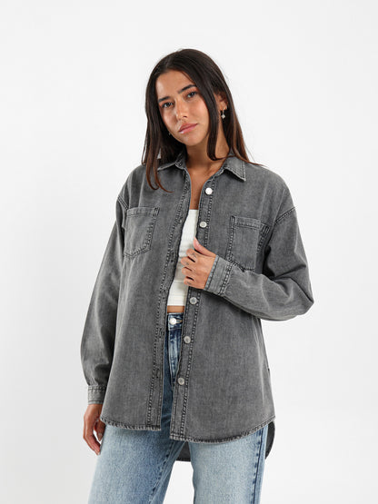 Oversized Denim Shirt