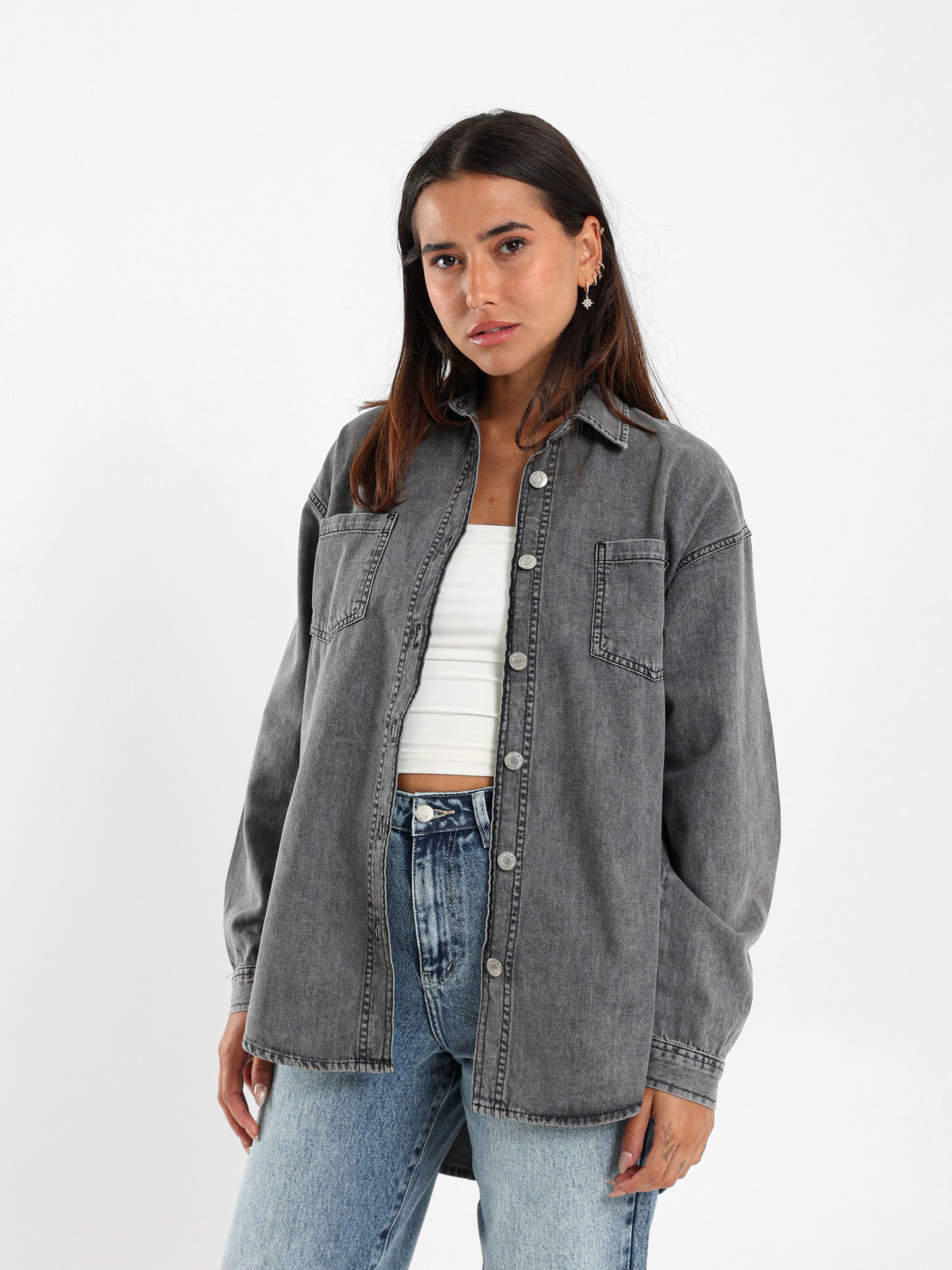 Oversized Denim Shirt