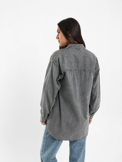 Oversized Denim Shirt