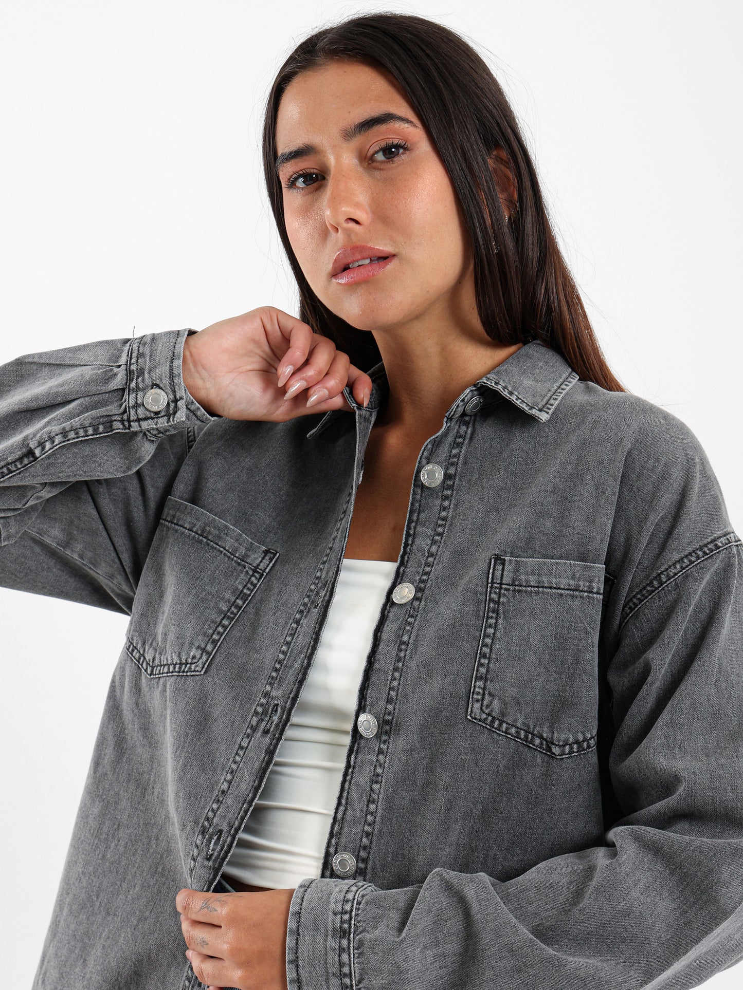 Oversized Denim Shirt