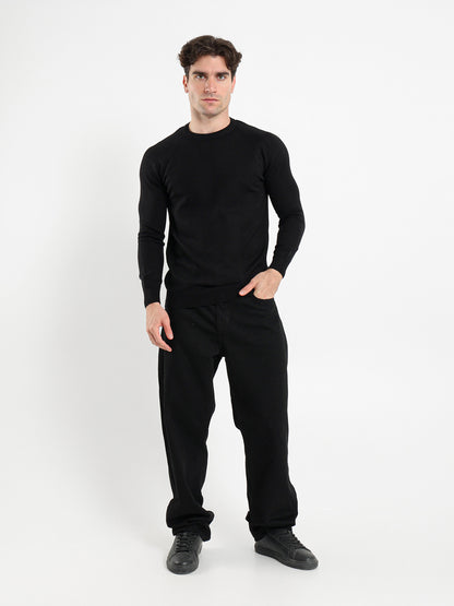 Relaxed Mock Neck Raglan Pullover
