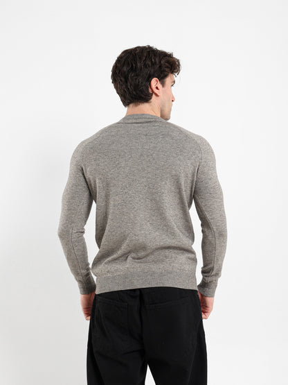Relaxed Mock Neck Raglan Pullover