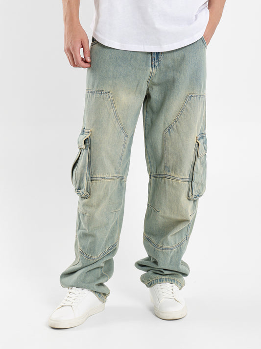 Cow Boy Baggy Pockets Pants
