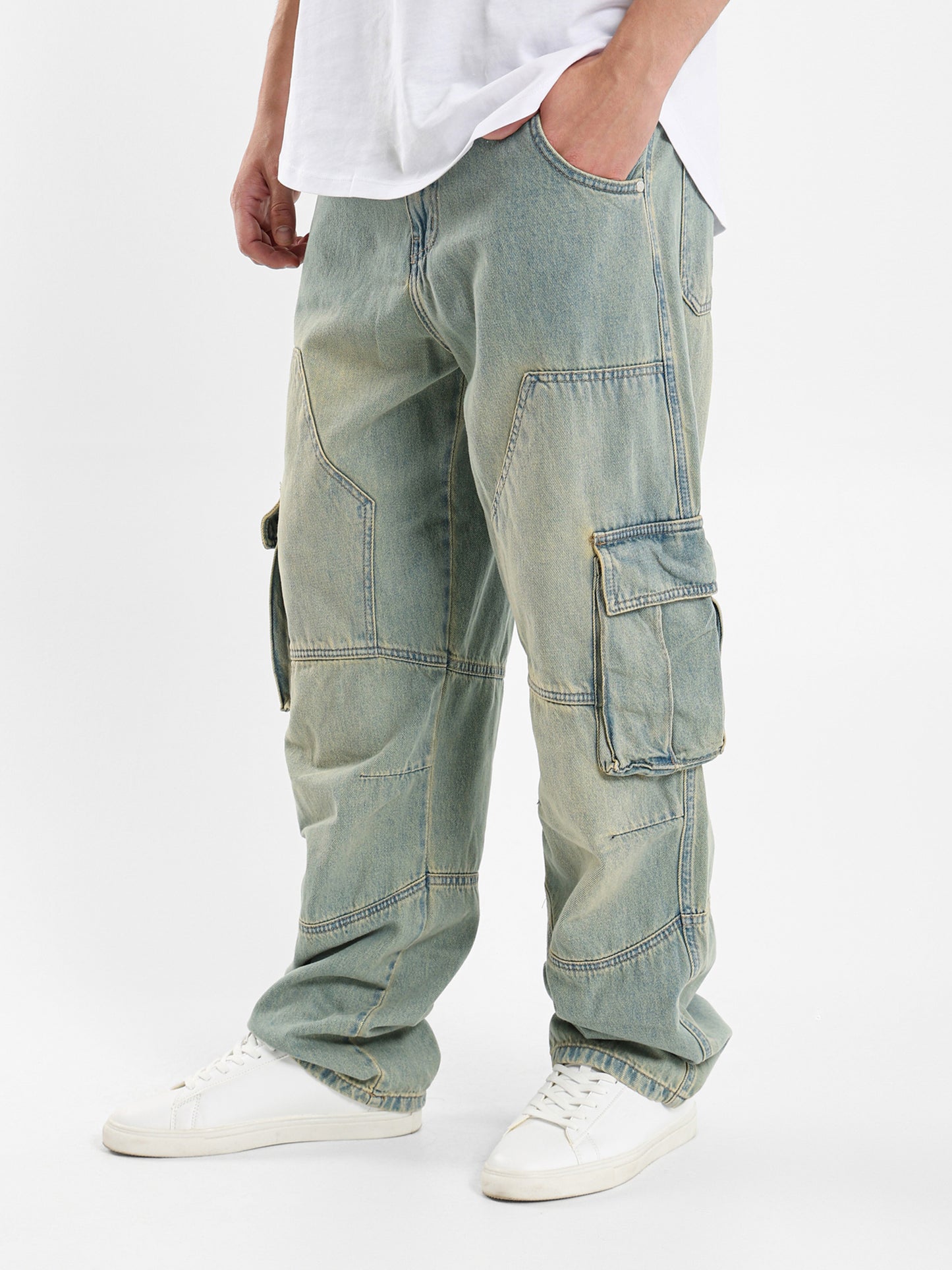 Cow Boy Baggy Pockets Pants