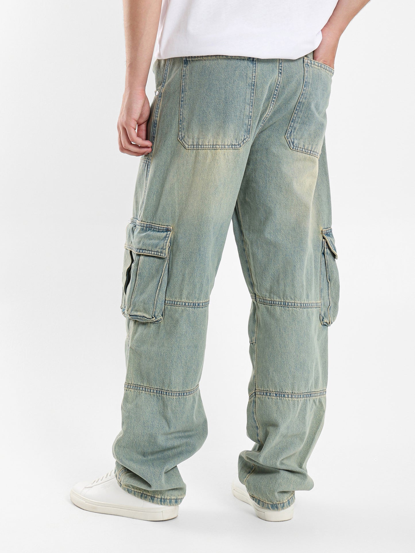 Cow Boy Baggy Pockets Pants