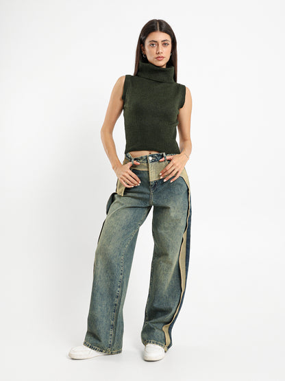 High Neck Fitted Vest