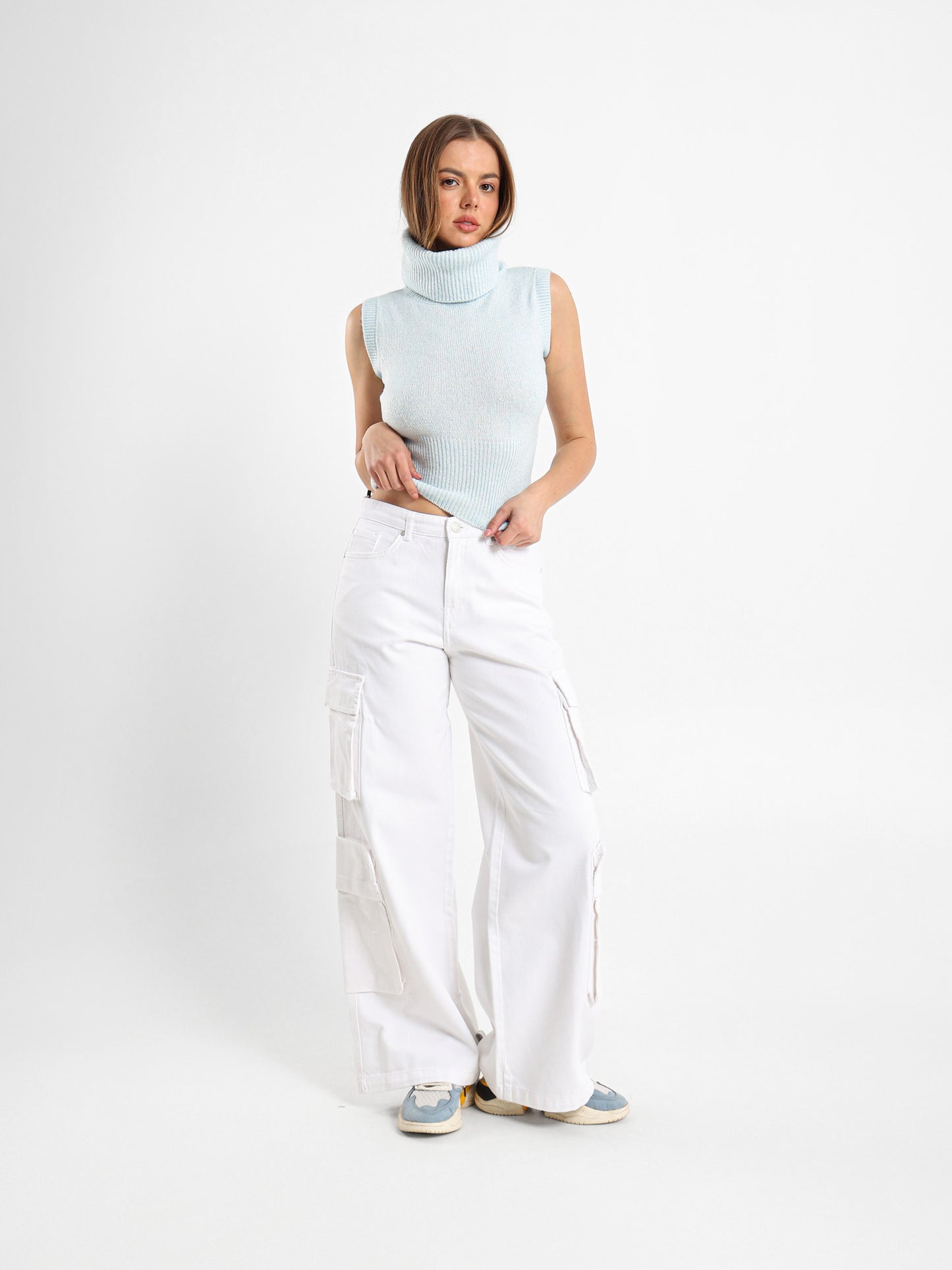 High Neck Fitted Vest