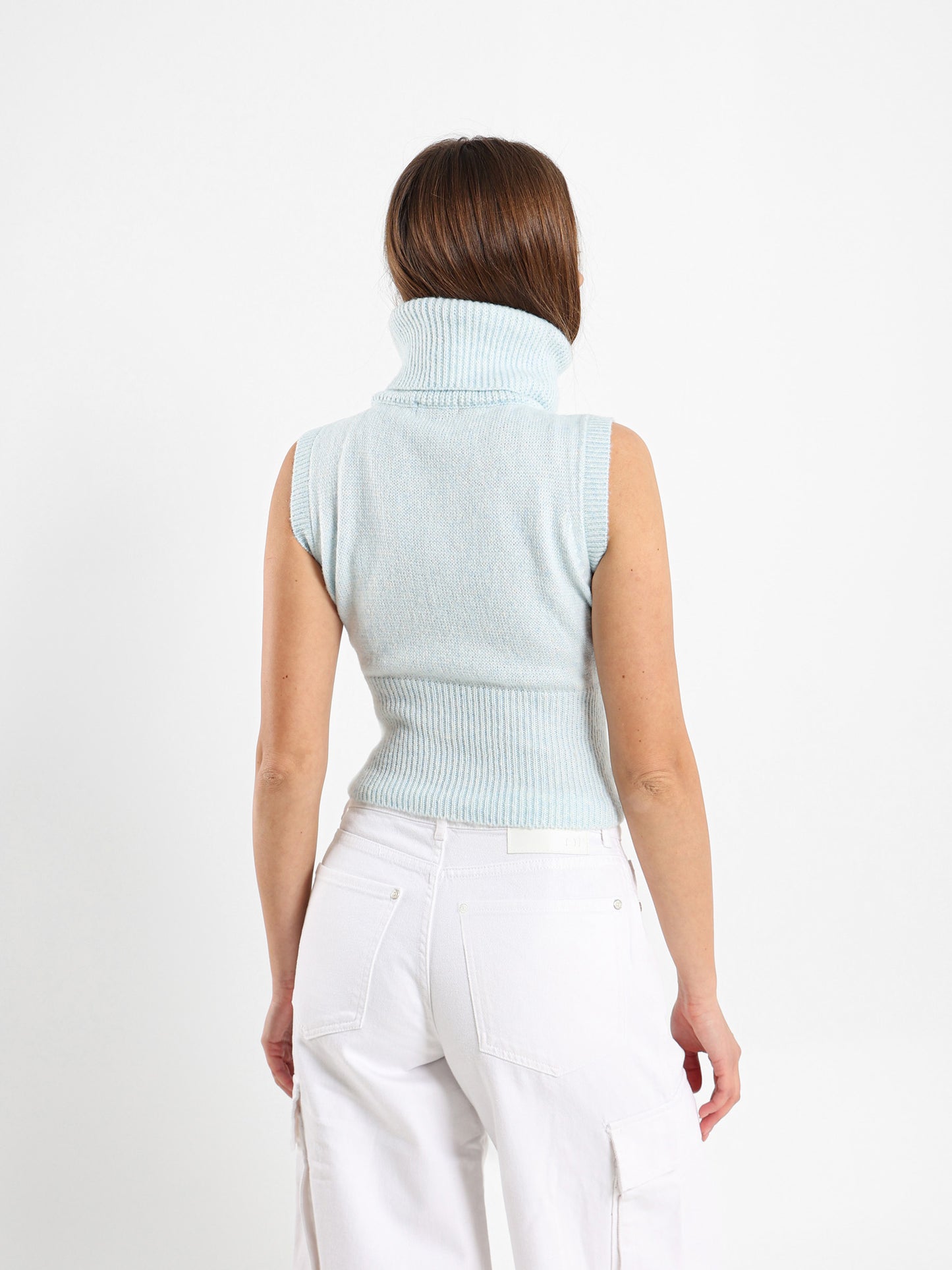 High Neck Fitted Vest