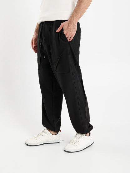 Loose Fit Front Pocket Joggers