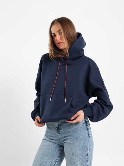 Oversized Hoodie With Badge