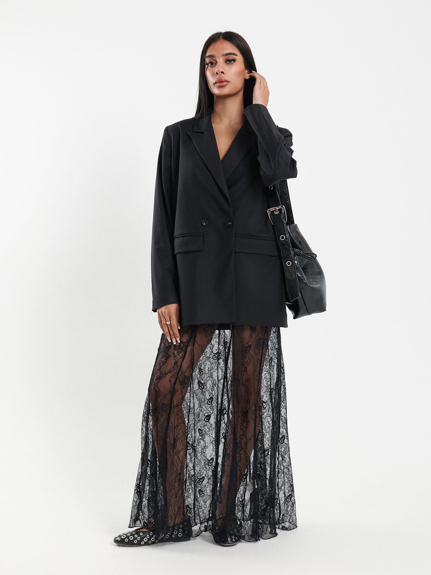 Oversized Double Breasted Blazer