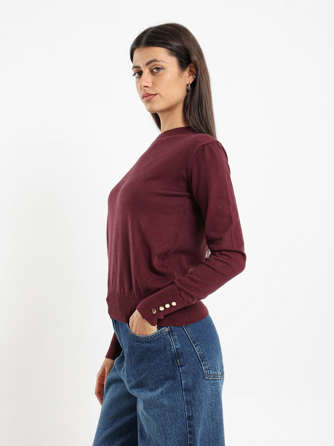 كنزة طويلة