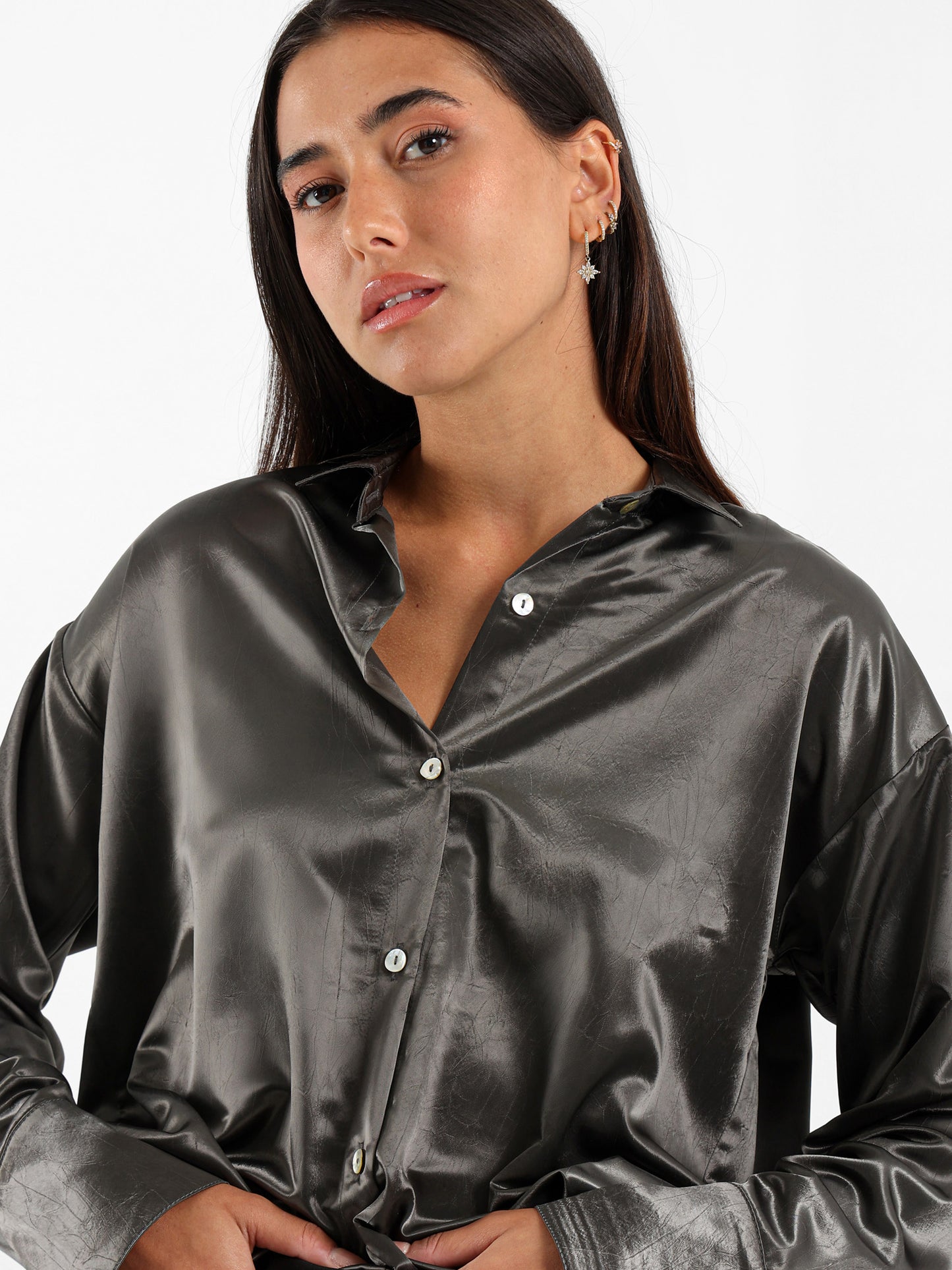 Wrinkled Loose Shirt