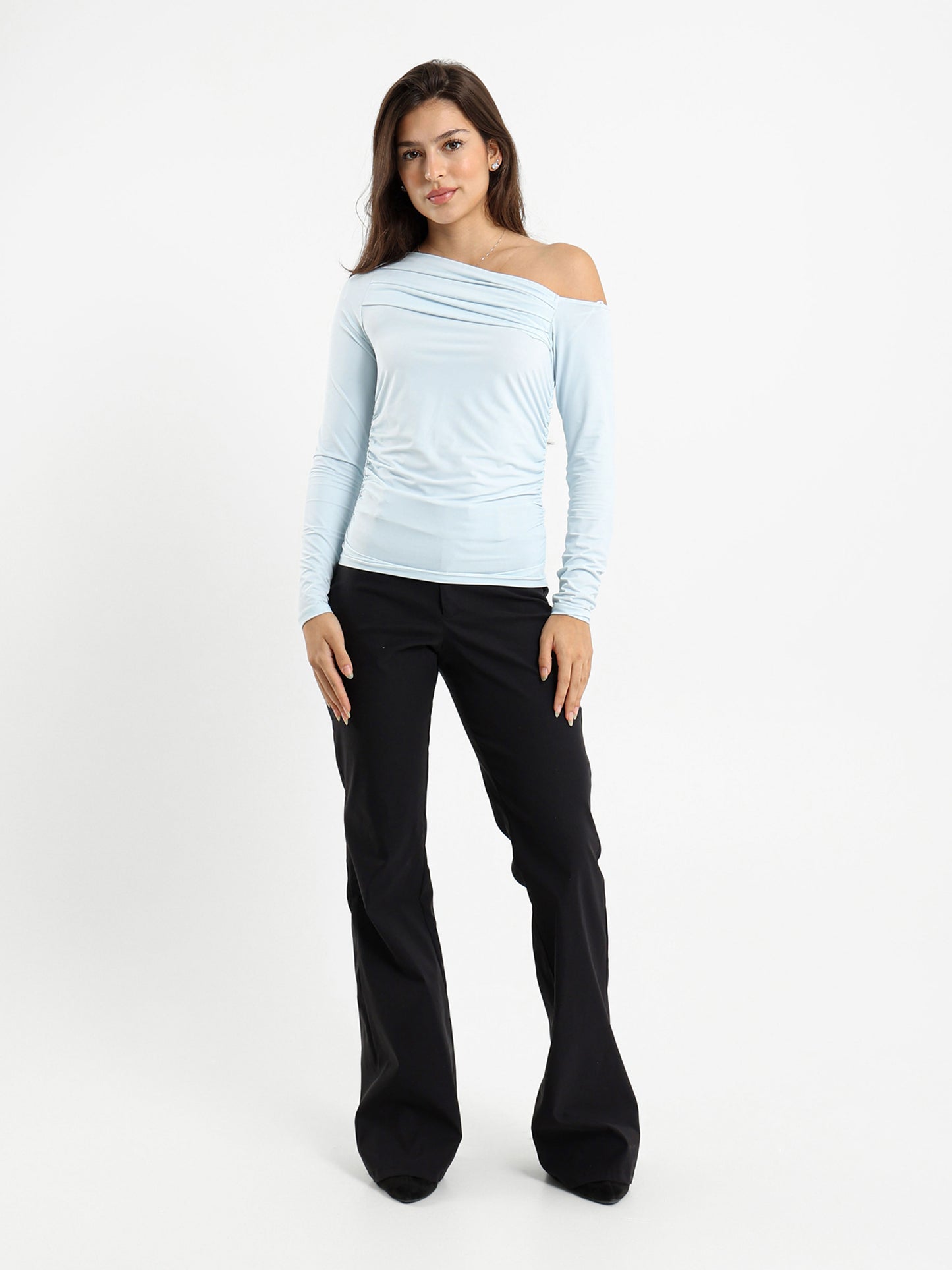 Fitted Low Waist Smart Pants