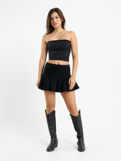 Fluffy Mini Skirt