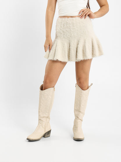 Fluffy Mini Skirt